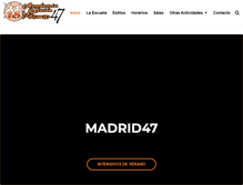 Tablet Screenshot of madrid47.com